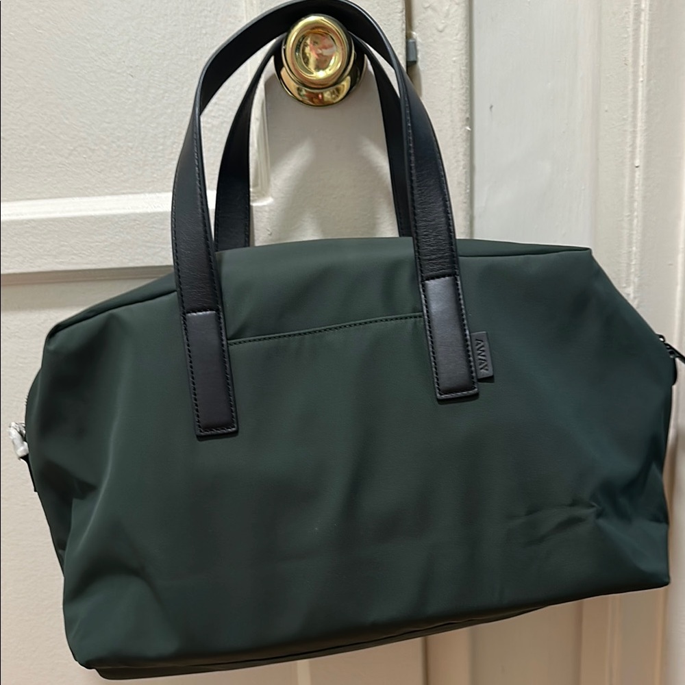 Away Dark Green Weekender Bag with Black Handles